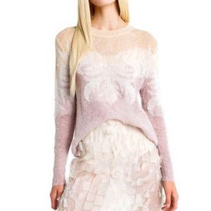 NWT Wildfox English ivy Josephine floral sweater L